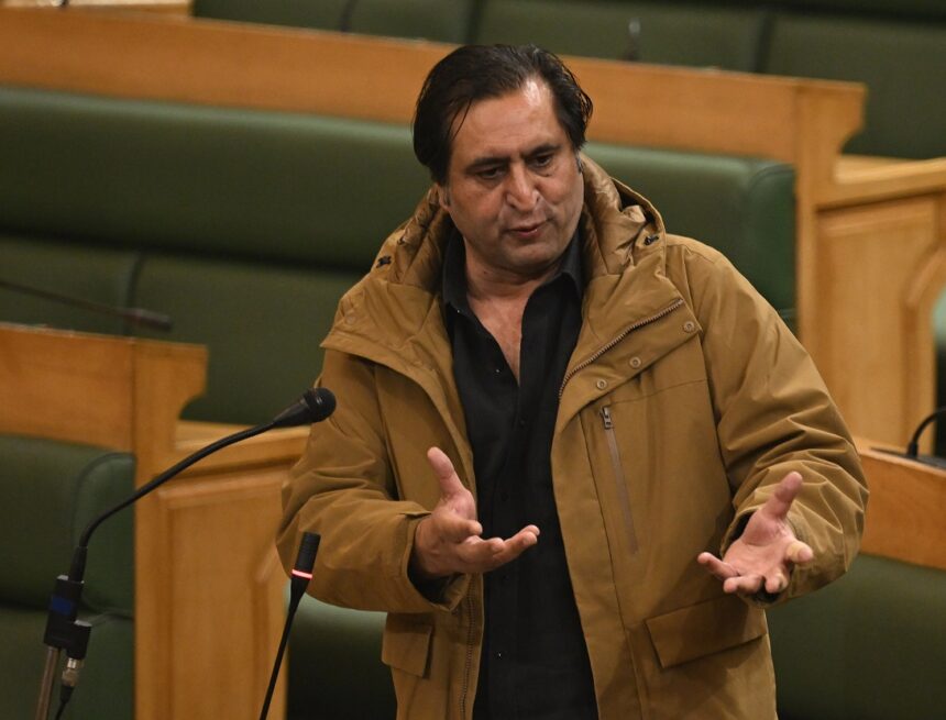 Handwara-MLA-Sajad-Lone Sajad Lone calls for creation of separate body for rebuilding houses destroyed in shelling