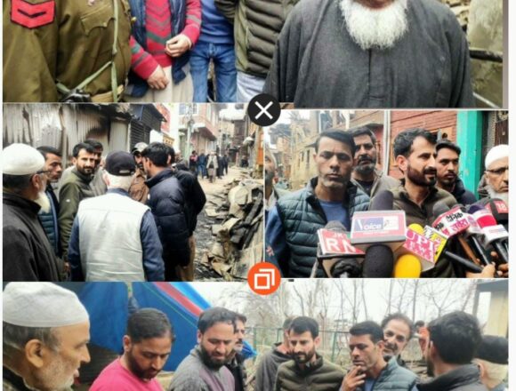 Imran Shah visits fire victims of Kadipora to express sympathies