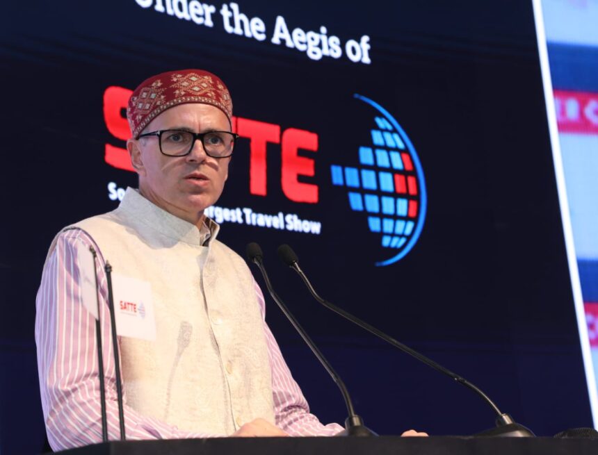 Omar-Abdullah-at-SATTE-2025-1 Tourism Deptt to examine need for establishing Tourist Development Authority for Gurez: CM Omar