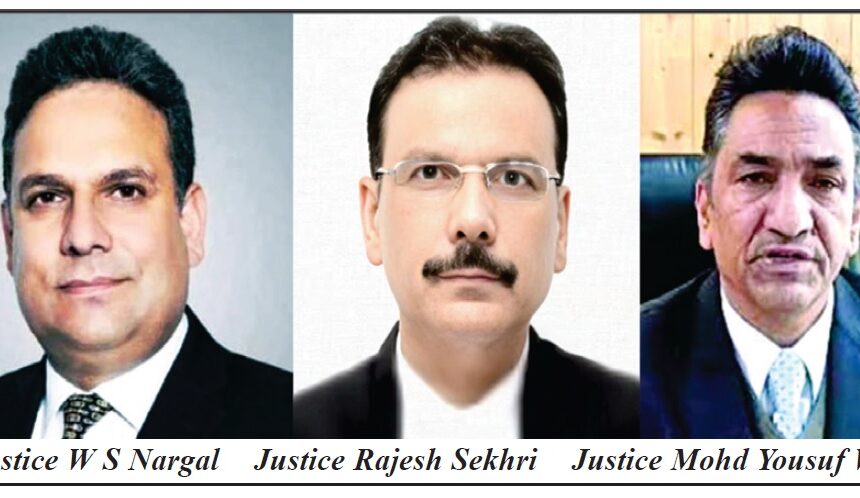 SC-Collegium-recommends-appointment-of-3-Addl-Judges-as-Permanent-Judges-for-JK-HC SC Collegium’s nod to Justices Nargal, Sekhri, Wani’s appointment as Permanent Judges