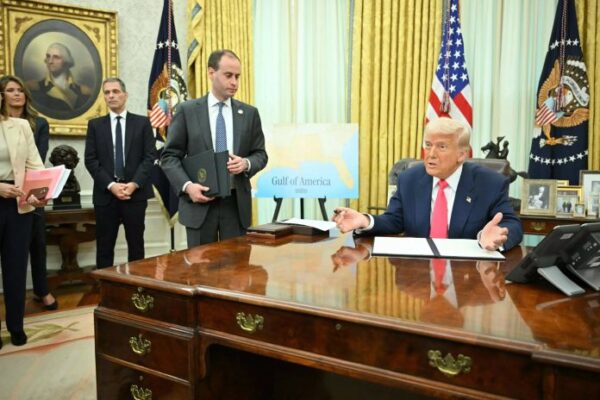 Trump-7-696x464 India is very high tariff nation: US President Donald Trump