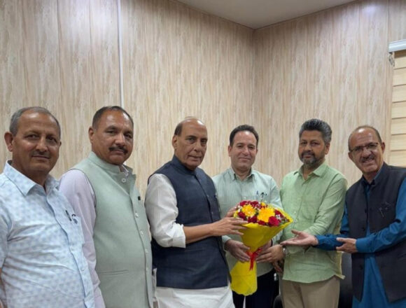 LoP Sharma Meets Rajnath Singh; Discusses Development, Security Issues Of J&K