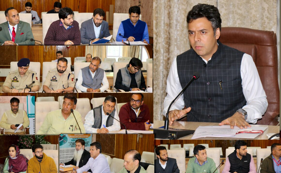 DC Srinagar discusses arrangements for upcoming Shri Amarnath Ji Yatra-2025