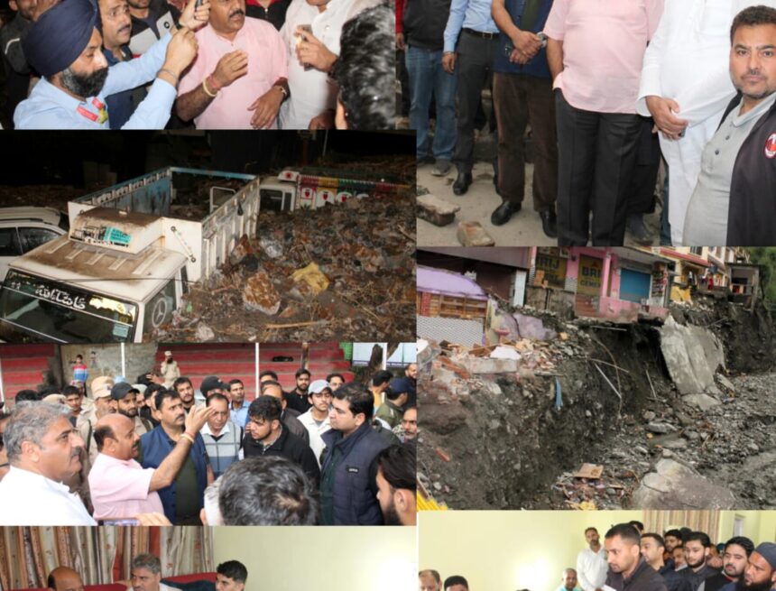 Dy CM visits cloud burst affected areas of Ramban-20 Dy CM visits cloud burst affected areas of Ramban