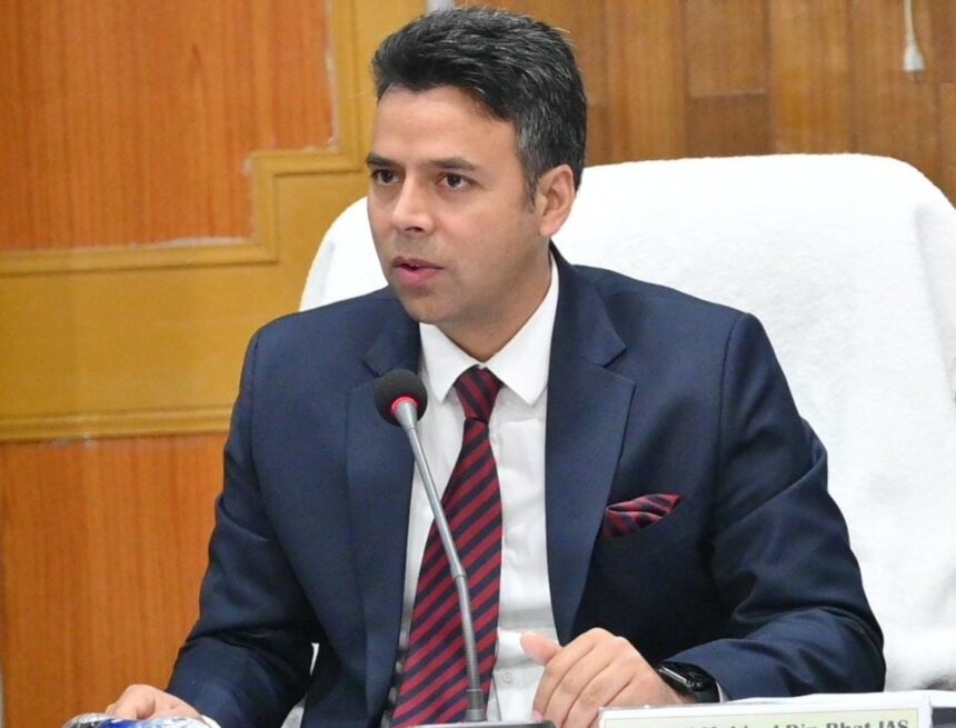 Dr. Bilal Mohi-Ud-Din Bhat DC Srinagar greets people on Baisakhi
