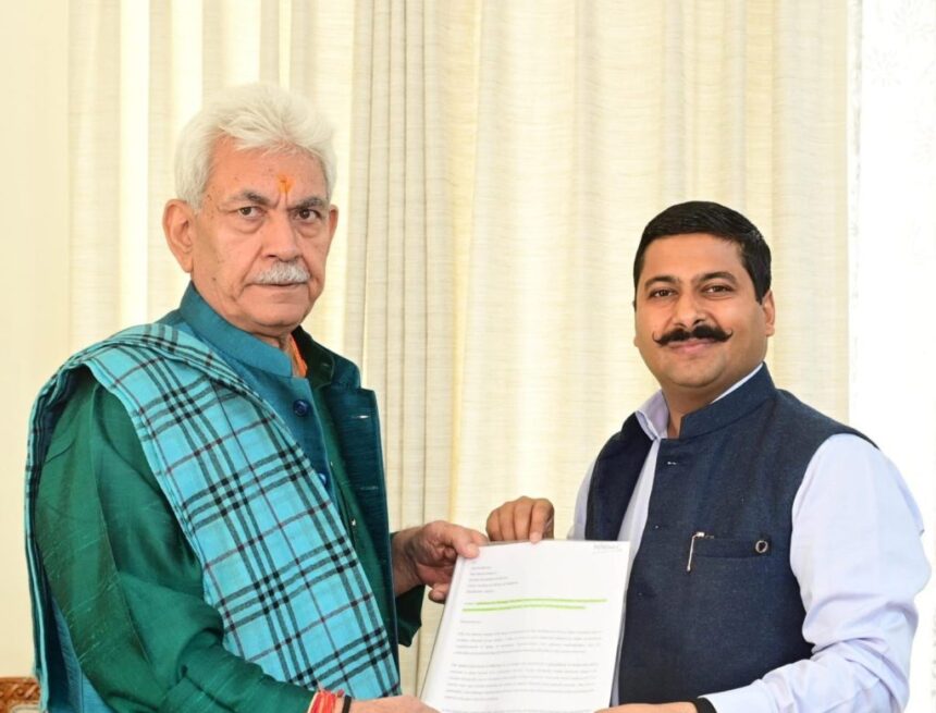 Gaurav Meets LG Sinha, Submits Memorandum On Strategic Potential Of Rare Earth Minerals In Jammu Province