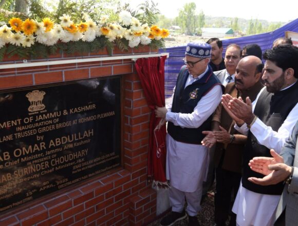 CM Omar Abdullah Inaugurates Vital Rohmoo Bridge Over Romeshi Rivulet In J&K’s Pulwama