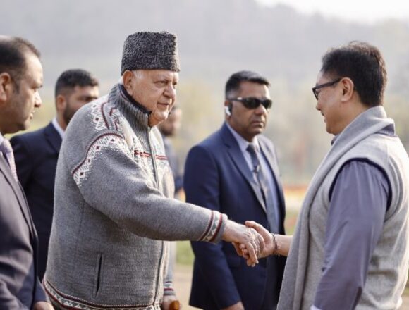 Briefly Came Across Omar, Farooq At Tulip Garden: Rijiju Seeks To Clarify Meeting