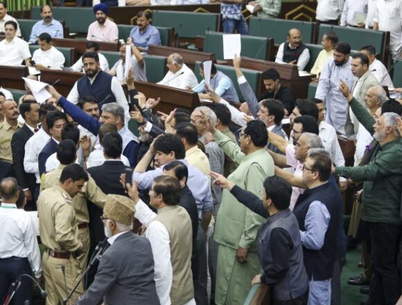 Jammu And Kashmir Assembly Adjourned For The Day Over Waqf Act Protests