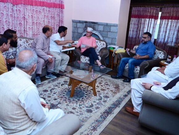 CM Omar Abdullah Meets Several Delegations At His Raabita Office In Srinagar