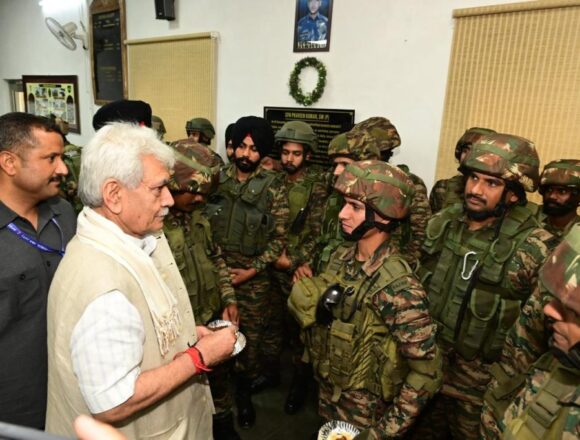 LG Sinha Visits Shelling-Hit J&K Villages; Says Indian Army Ready To Deal With Any Situation