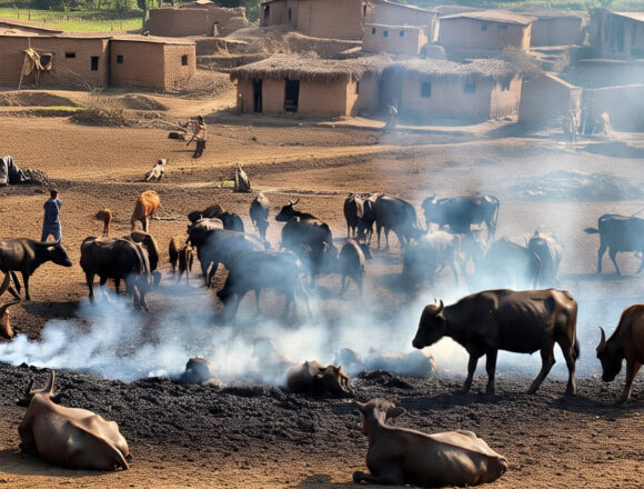 *Lightning strike kills over 40 livestock in Kangan