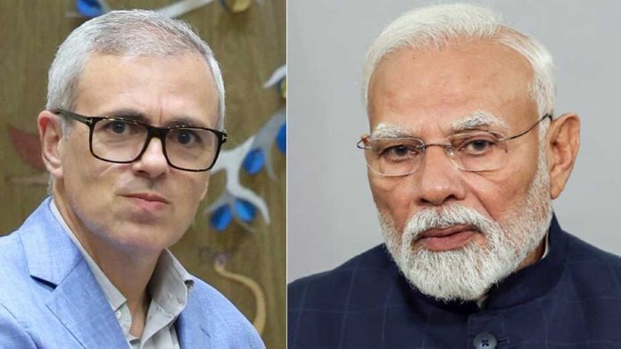 Omar-and-modi-696x392 CM Omar Abdullah Briefs PM Modi On Situation In Rain-Hit Jammu