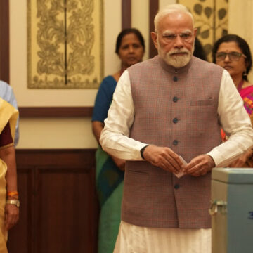 Voting began for the Vice President election with PM Modi casting the first vote. NDA's C P Radhakrishnan faces opposition candidate B Sudershan Reddy.
