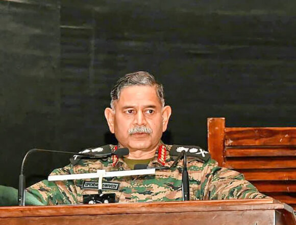 army chief Gen Dwivedi “Gen Dwivedi: Unpredictability of Wars Demands New Military Preparedness”