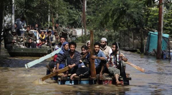Multiple rivers cross danger levels in J&K, 20 families rescued