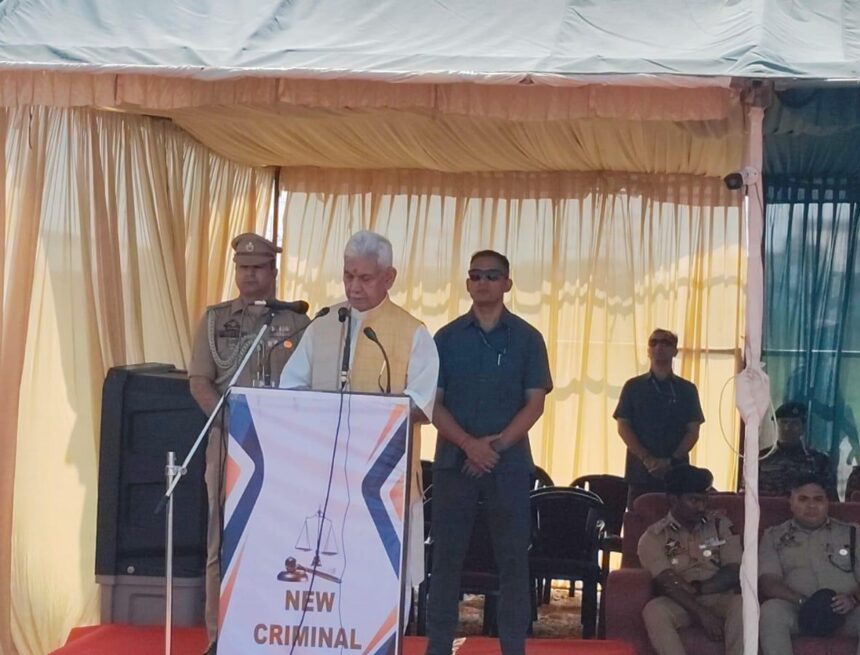 New criminal laws major step to strengthen zero tolerance against terrorism in J&K: LG Sinha