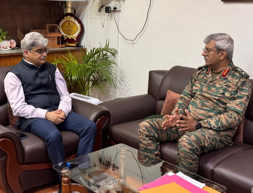 BRO Chief discusses post-flood scenario with Chief Secy (1) BRO Chief discusses post-flood scenario with Chief Secy
