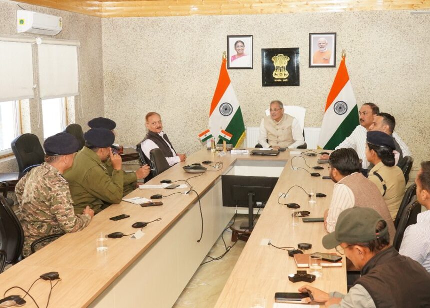 LG Kavinder Gupta Reviews Law & Order Situation in Ladakh