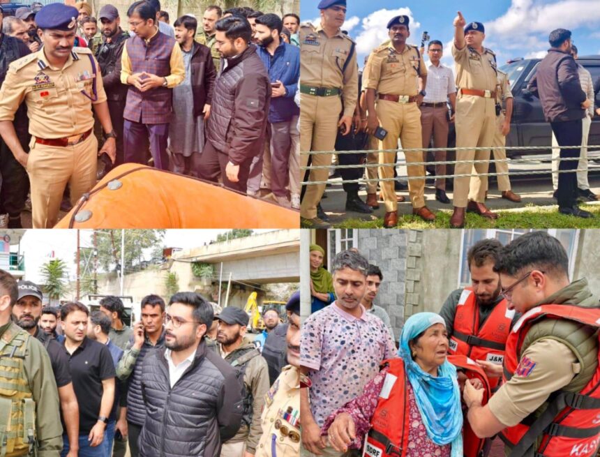 SS Srinagar Police Leads Evacuation and Relocation Efforts Amid The Challenging Weather Conditions
