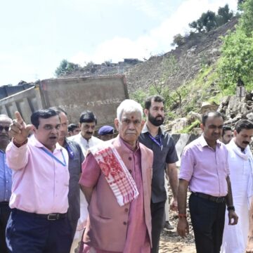 LG Visits Udhampur to Assess National Highway Restoration Progress