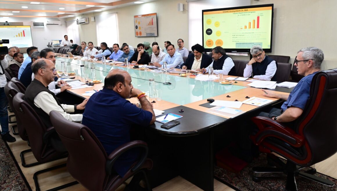 CM Omar Abdullah reviews functioning of Industries & Commerce Department