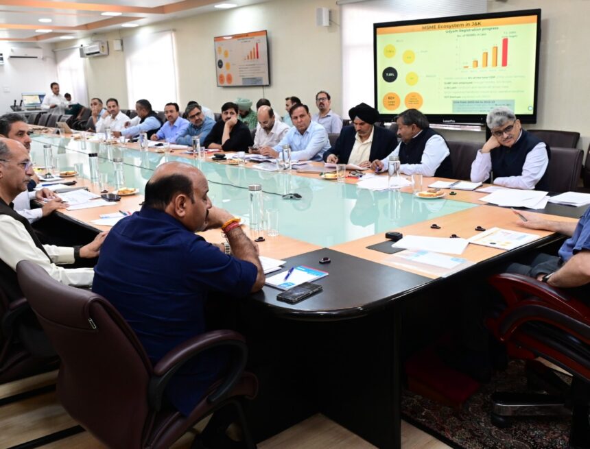 CM Omar Abdullah reviews functioning of Industries & Commerce Department