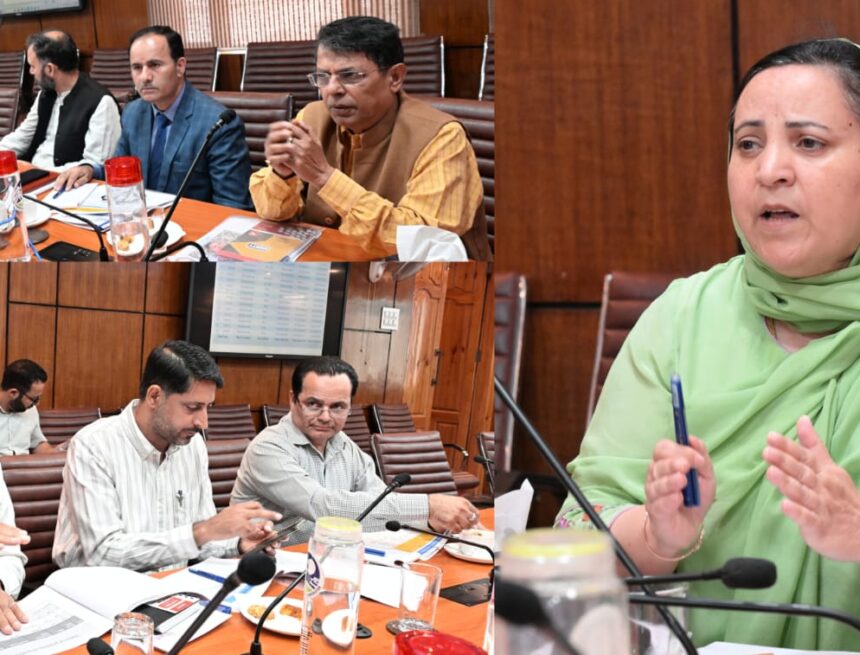 Sakeena Itoo reviews performance, functioning of JKBOSE