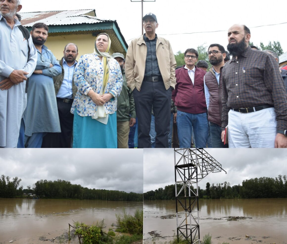 Sakeena Itoo, Nasir Aslam Wani visit Anantnag, take stock of flood situation