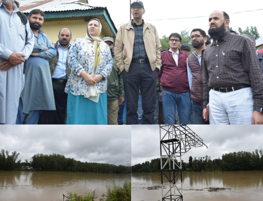 Sakeena Itoo, Nasir Aslam Wani visit Anantnag, take stock of flood situation