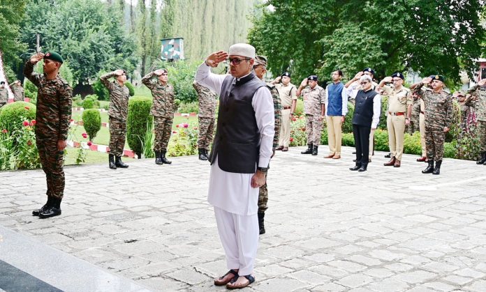 c1-1-696x419 Omar Abdullah Salutes Bravery of Soldiers Martyred in Kulgam Operation