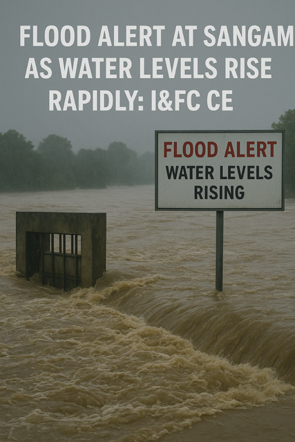 Flood alert at Sangam as water levels rise rapidly: I&FC CE