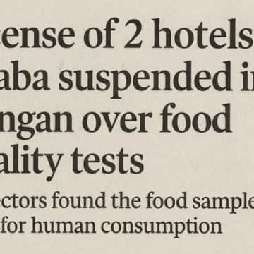 License of 2 hotels, dhaba suspended in Kangan over food quality tests