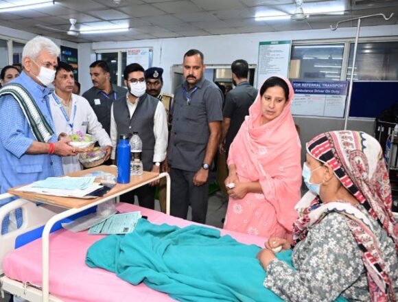 Nation Witnessing Rapid Progress Under PM Modi’s Leadership: LG Manoj Sinha At JLNM Hospital