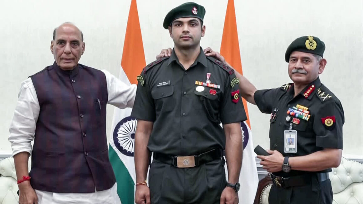 Olympic Champion Neeraj Chopra Honoured with Honorary Rank of Lieutenant Colonel