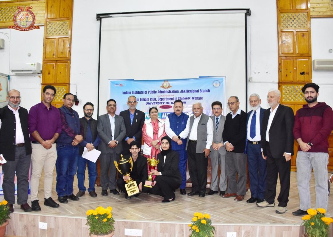 IIPA, J&K Regional Branch Organises Debate on Urban Liveability in University of Kashmir