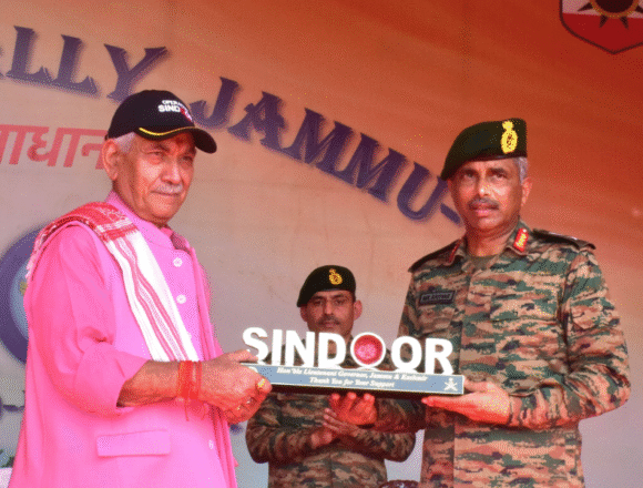 Lieutenant Governor Shri Manoj Sinha attended the mega rally of Ex-servicemen and commemoration event of Diamond Jubilee of India's victory over Pakistan in 1965 war. (2) Diamond Jubilee Commemoration of India's victory over Pakistan in 1965 war