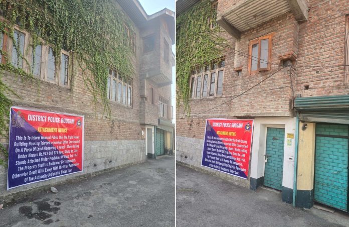 Authorities Seal Office Of Banned Tehreek-e-Hurriyat Kashmir