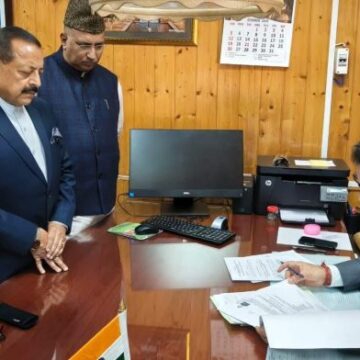 BJP’s Sat Sharma Files Nomination For Rajya Sabha Elections From Jammu & Kashmir