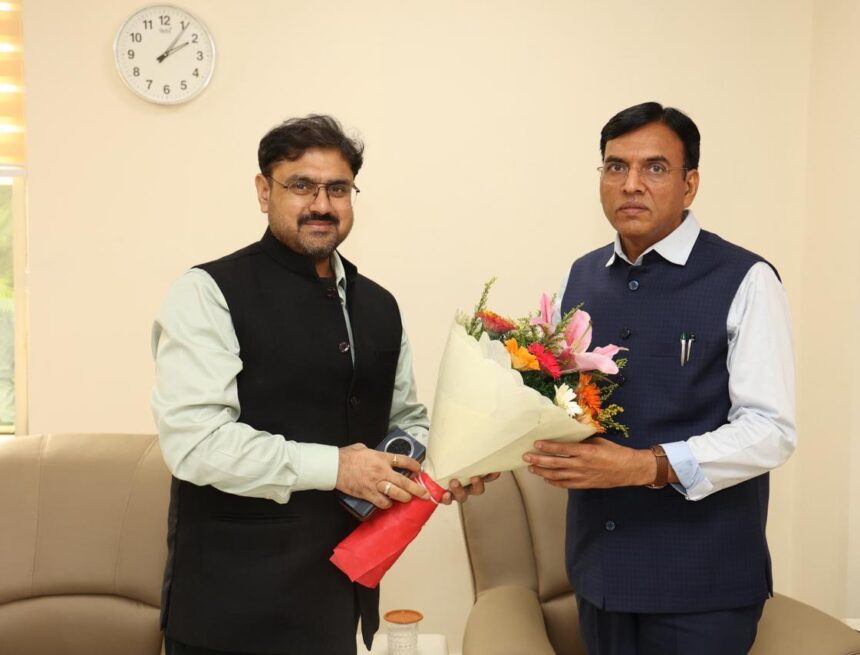 Satish Sharma calls on Union Minister for Youth Affairs & Sports