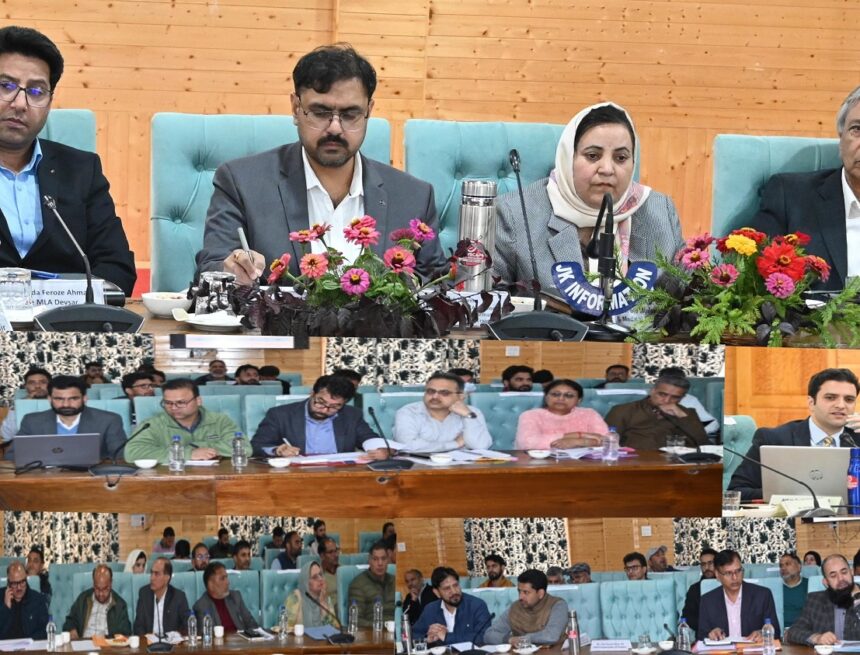 Satish Sharma visits Kulgam, chairs district review meeting
