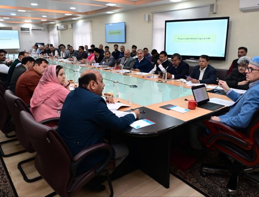 CM Omar reviews CAPEX, CDF expenditure for 2025-26