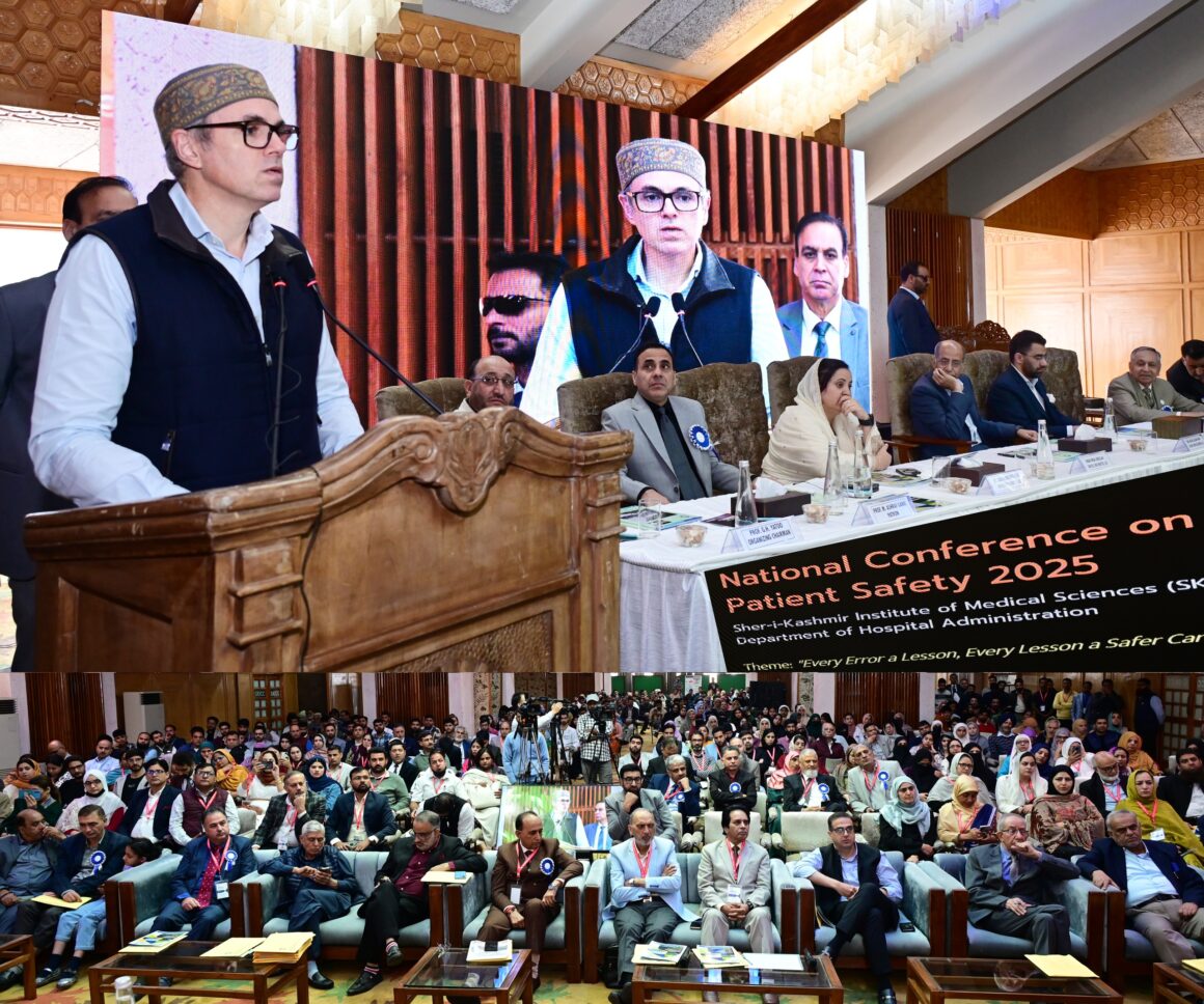 CM Omar Abdullah inaugurates National Conference on Patient Safety at SKICC