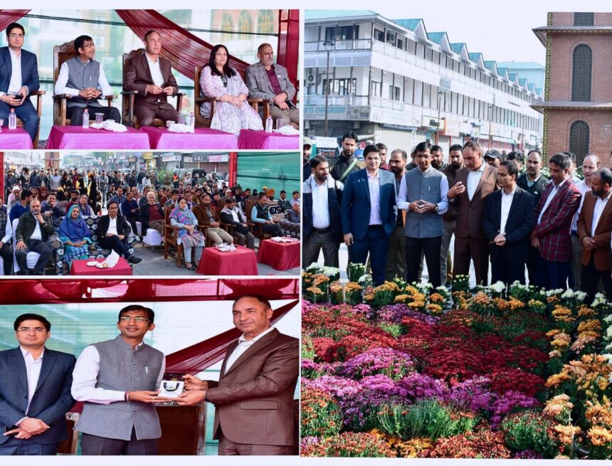 WhatsApp Image 2025-10-18 at 16.46.55_fba63975 Div Com inaugurates 3rd Chrysanthemum Show at Lal Chowk Srinagar