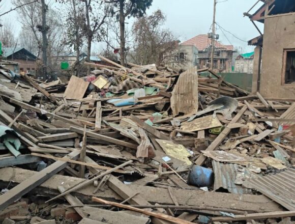 Delhi blast accused Dr Umar’s house demolished in Pulwama