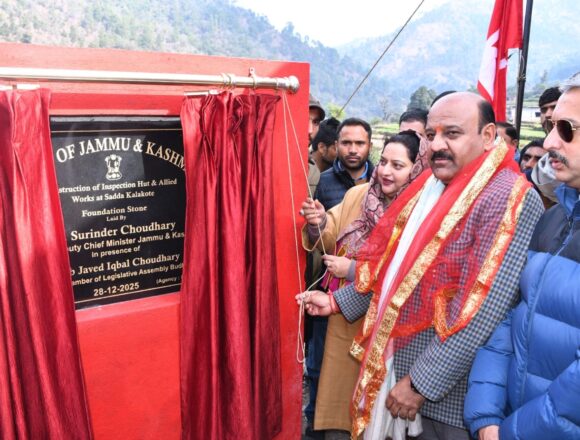 Deputy CM inaugurates 45-Metre Steel Bridge at Sadda Nallah, Mangrote
