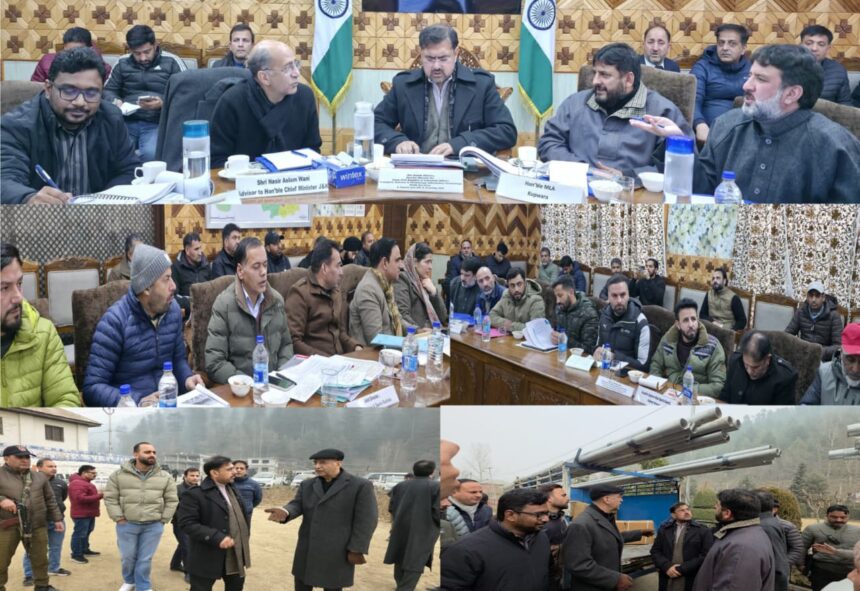 Satish Sharma reviews functioning of key departments in Kupwara