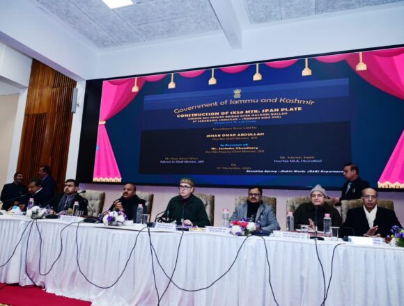 CM Lays E-Foundation Stones, E-Inaugurates ₹37 Cr Development Projects in Srinagar