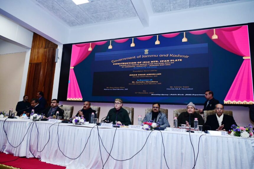 CM Lays E-Foundation Stones, E-Inaugurates ₹37 Cr Development Projects in Srinagar