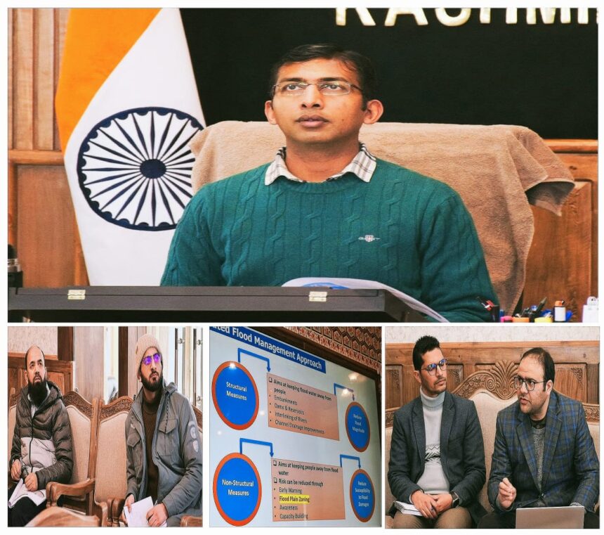 Div Com reviews Process of Flood Plain Zoning along Jhelum